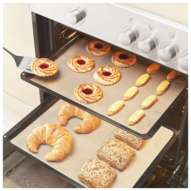 Barbecue Supplies Tools 40*33cm BBQ Grill Mesh Mat Non-Stick Cooking PTFE Mesh Grill Mats