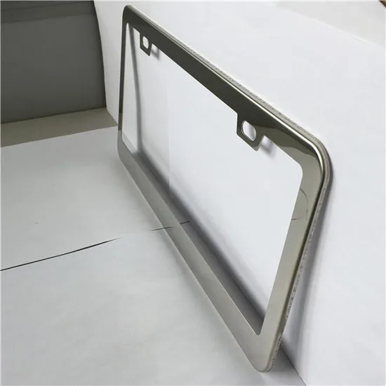 
ss 3d embossed license plate frame custom logo print car number plate frame 