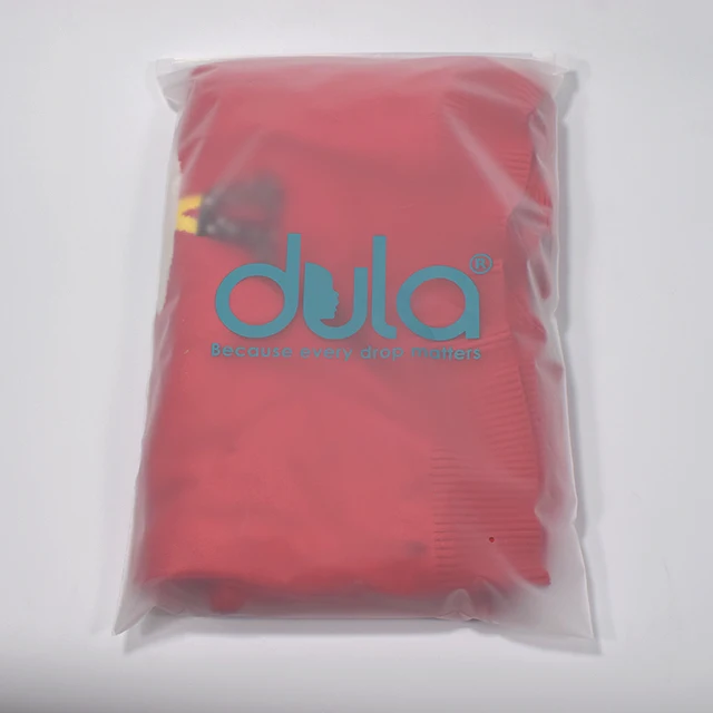 Wholesale In stock Factory zip lock frosted plastic packaging bag for clothes
