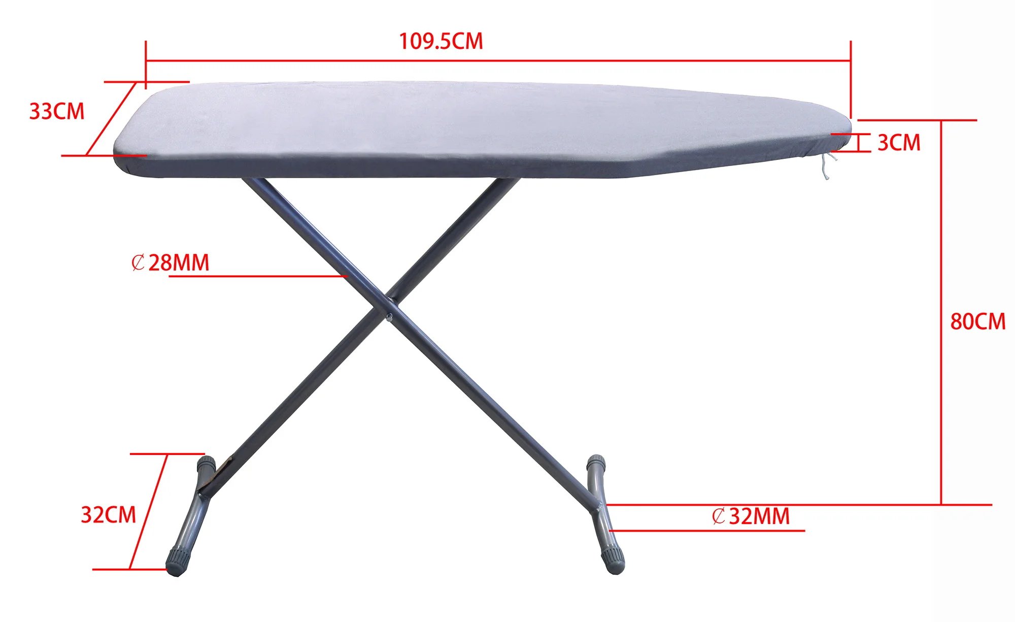 Freestanding Hotel household Room Ironing Board Set with Electric Iron and Ironing holder