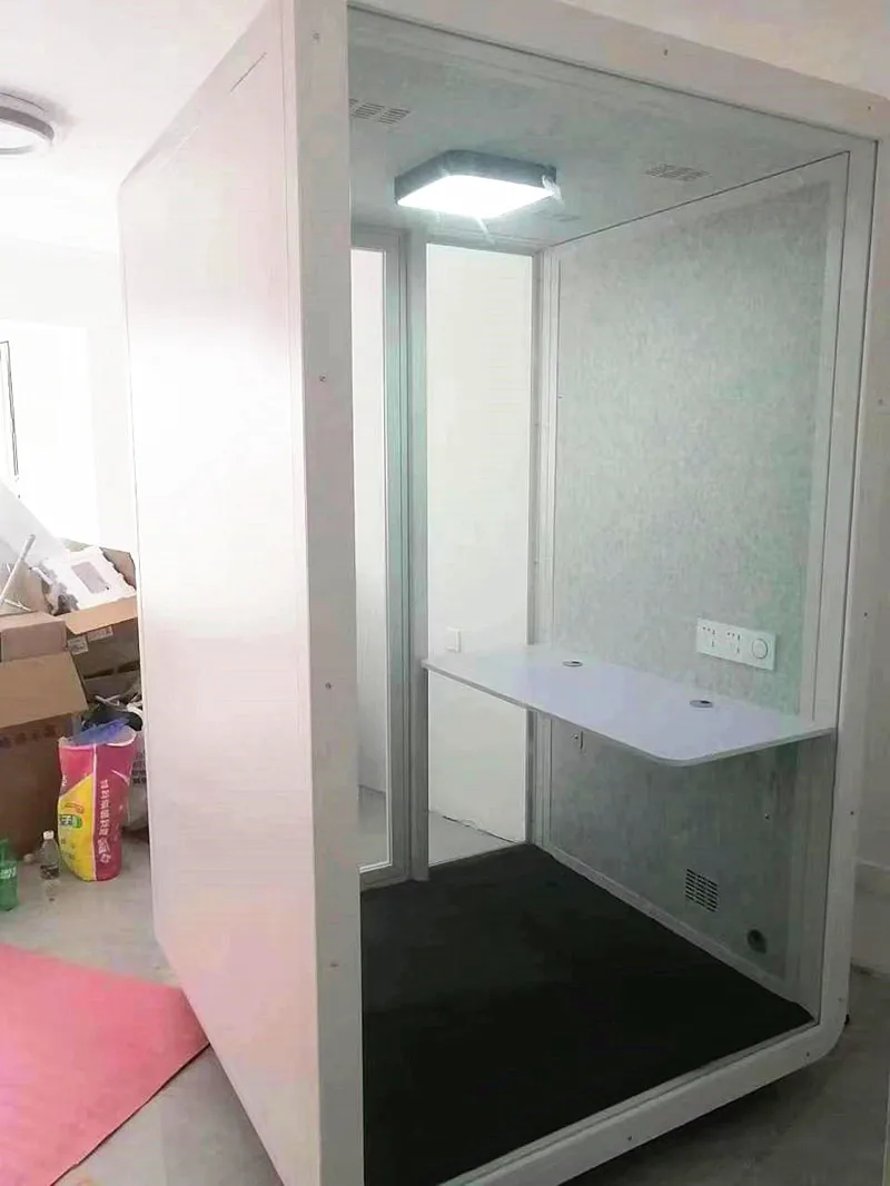 Multifunction portable acoustic office phone booth office pod office private soundproof work booth acoustic pod record use