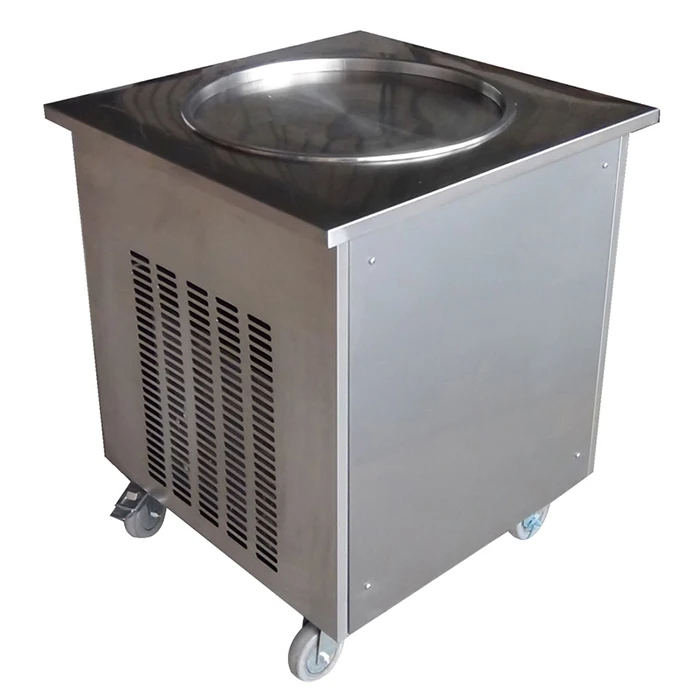 Fried Ice Cream Roll Machine Double Pan Cold Stone Fry Ice Cream Roller Making Machine Italian Gelato Maker Ice Cream Machine