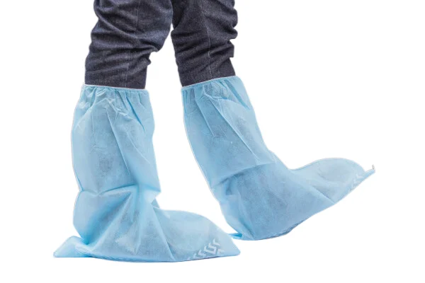 Chinese Manufacturer Medical Shoe Cover Use Non-Slip Shoe Cover Disposable Non-Woven Surgical PP CPE Shoe Cover