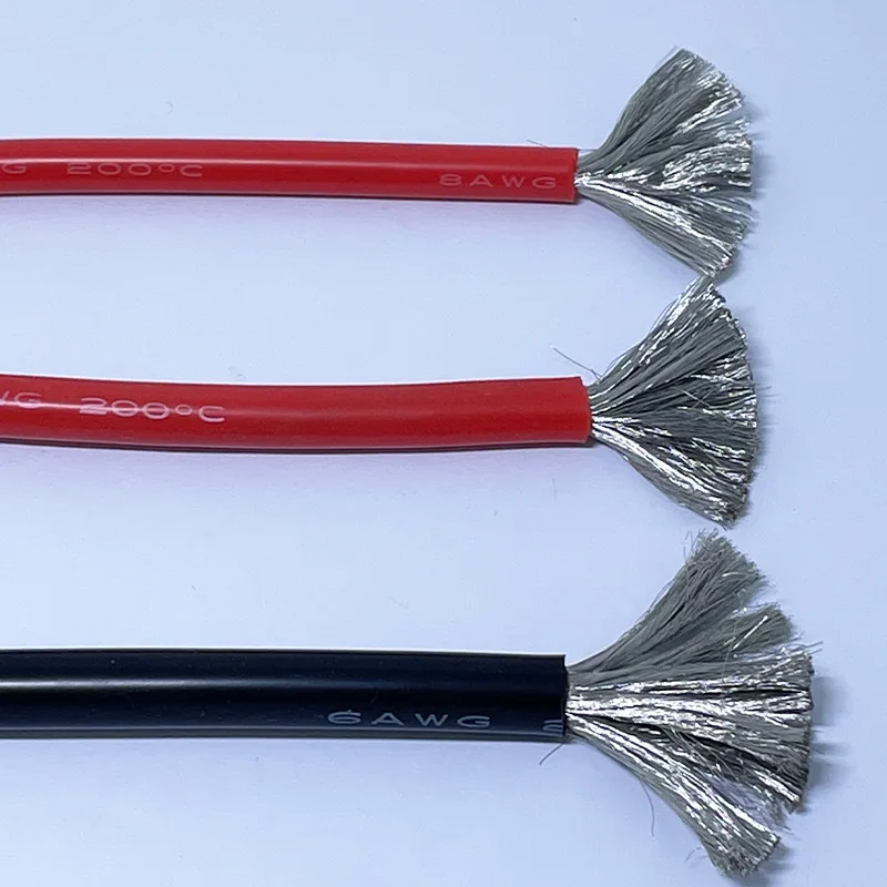 2awg 6awg 10awg 12awg 14awg 20awg 22awg Flexible Silicone Wire Red Ul3239 Silicone electric wire and cable