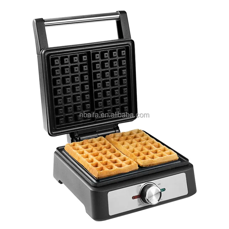 Aifa Thick Breakfast Waffle Machine Make Waffles Adjustable Temperature Square Belgian Waffle Maker