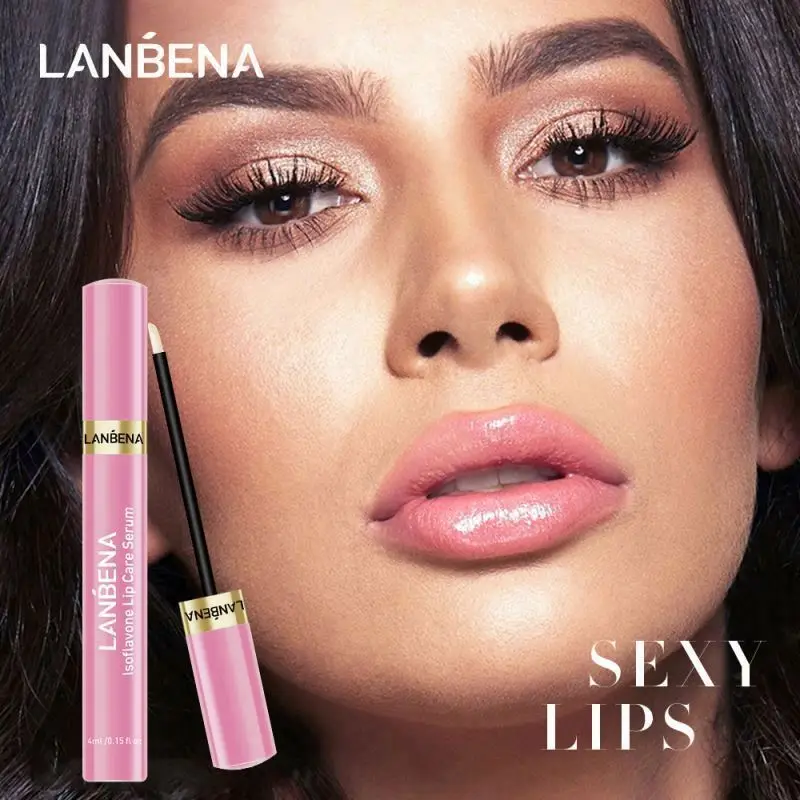 Антивозрастная Сыворотка для ухода за губами LANBENA Private Label Изофлавон