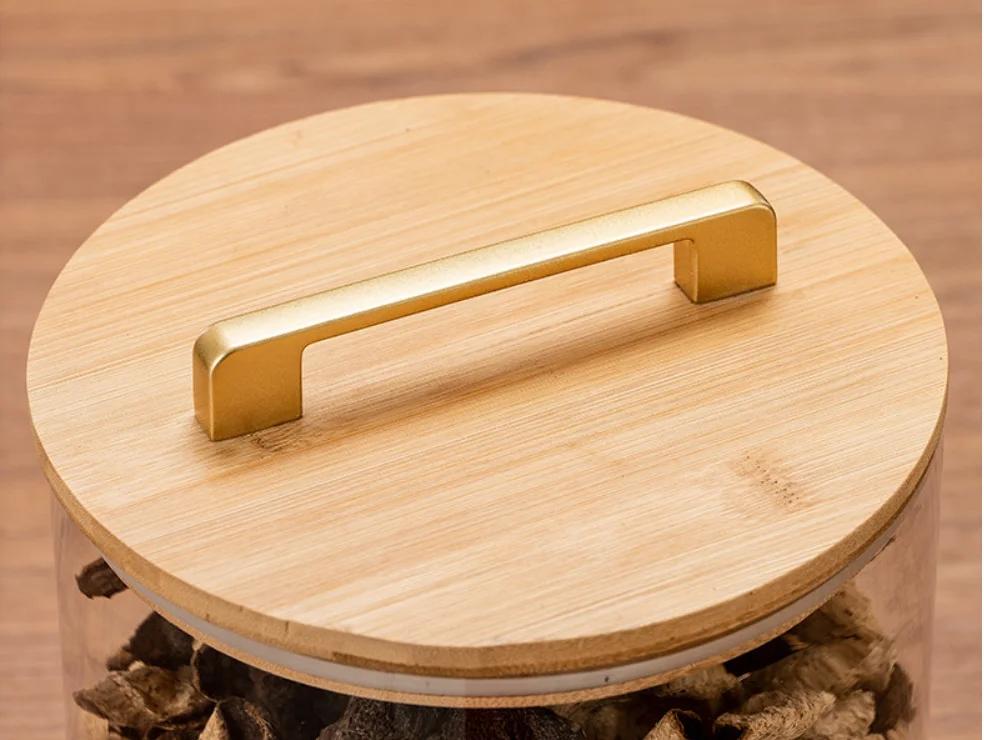 5L large size airtight glass storage container jar with bamboo lid