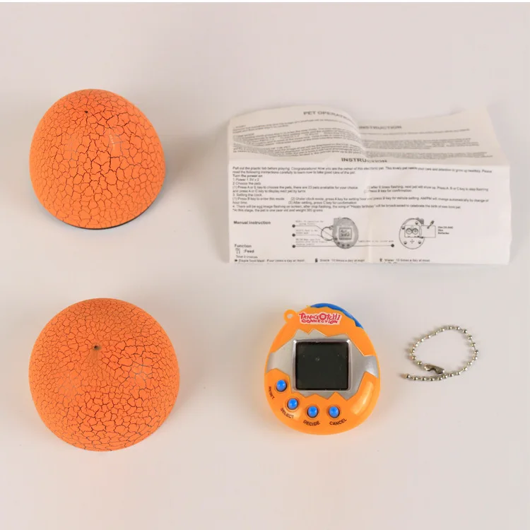 Classical Hot selling Handheld Virtual Pet Game With Keychain Electronic Pet Toy Growing Pet Toy for kid