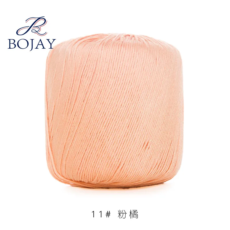 Bjay 8ply 100% хлопковая кружевная толстая пряжа для вязания крючком и ручной работы в наличии разные цвета 40 г на