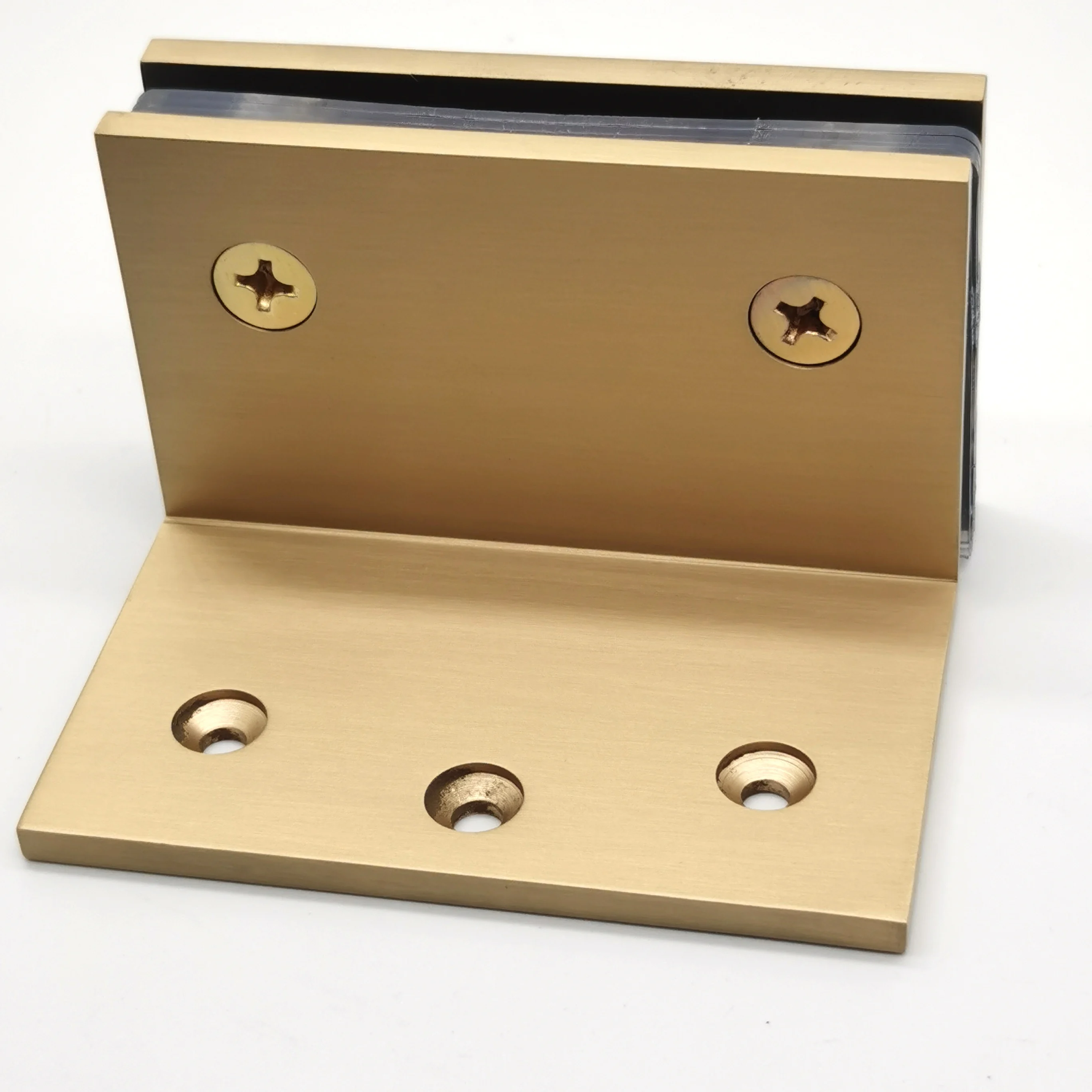 GE90S Series Square corner Solid Brass Chrome, Brush Nickel, Matte Black, Satin Brass Geneva Wall Mount Bracket