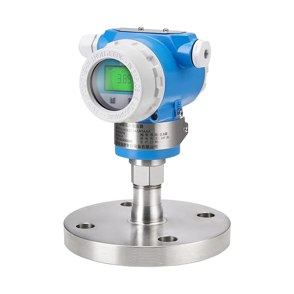 IP67 Explosion Proof 0 700 Bars 4 20ma Measuring Air Oil Water Level Compact Flange Monitor Absolute Pressure Sensor Transmitter