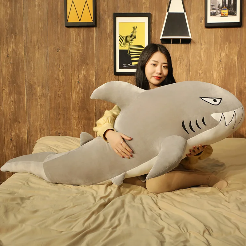 Free samples are hot on  in 2019 Plush Ocean Blue Shark Toys Super Soft Stuffed Animal Shark Dolls Best Gifts for Kids