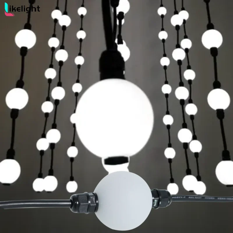 Самый дешевый 50 мм Диаметр 360 градусов 6 шт. SMD 5050 RGB светодиоды DMX 512 пиксельный шар