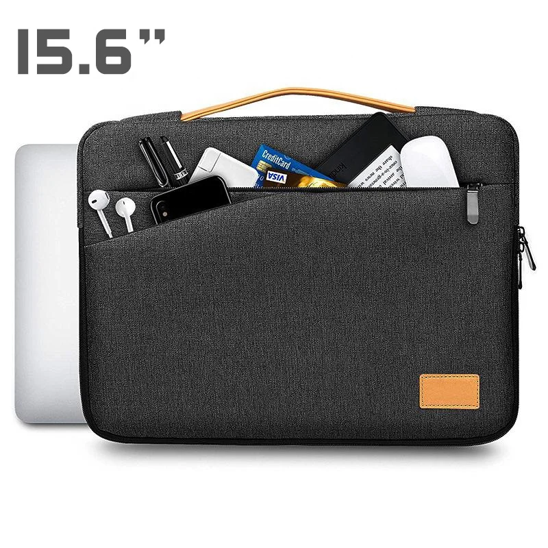 Wholesale New Fashion Light Weight Waterproof Notebook Bag 14 15.6 Inch Black Computer Case Laptop Bag For Macbook Dell HP