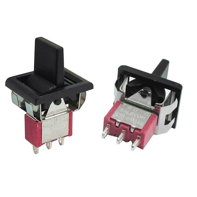 Toggle Switch AC 250V/3A 125V/5A Momentary SPDT 3 Positions Toggle Switch T80-R Turn Left and right automatic reset