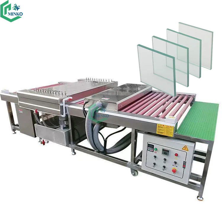 industrial glass cleaning washer insulating glass door washing machine