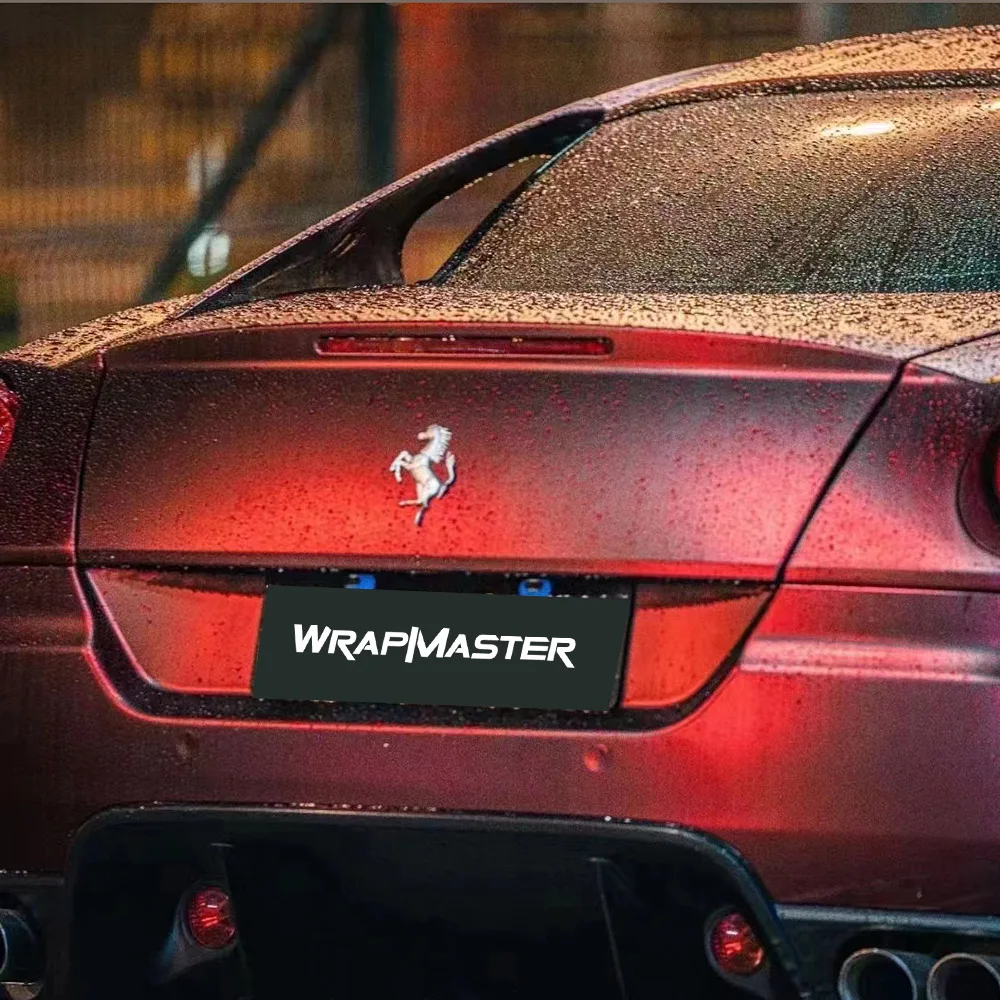 Drop Shipping Vehicle Decoration Premium Material PET Base Roman Red Car Wrap Vinyl Roll without Orange Peel