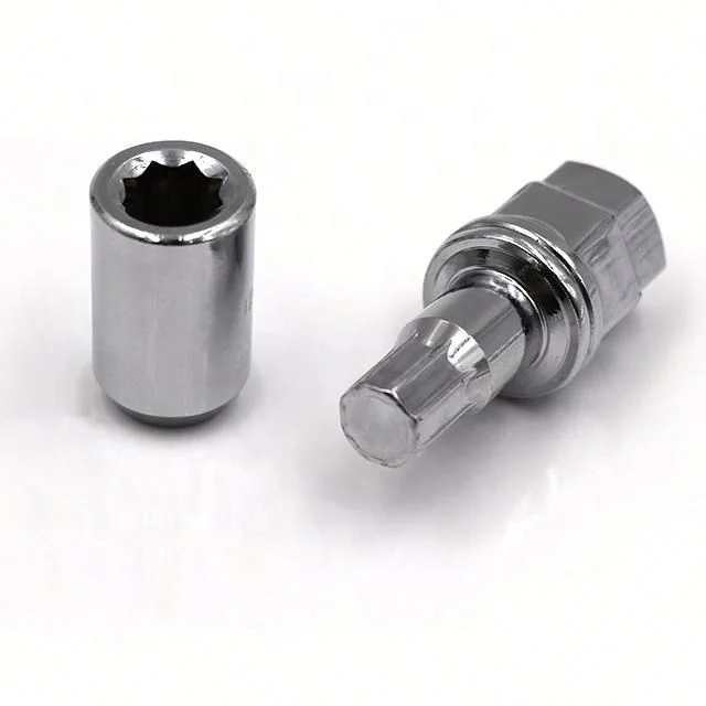 Антивор 7 8 дюймов синие шпильки и 8 гаек замок колеса сталь 22 мм шестигранный автомобиль класс 6 точечный тюнер шина хромированная отделка колесная гайка