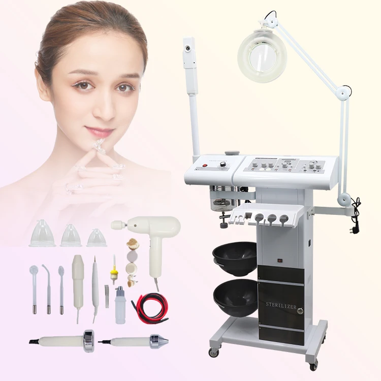 10 in 1 Multifunction Beauty Equipment For Breast Enhancement and Skin care SPA Ultrasonic Beauty with sterilizer cabinet
