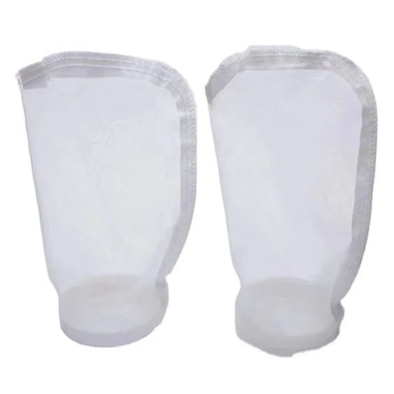 Thickness 65 micron reusable nylon fine mesh food strainer bag / food grade filter bag for nut milk