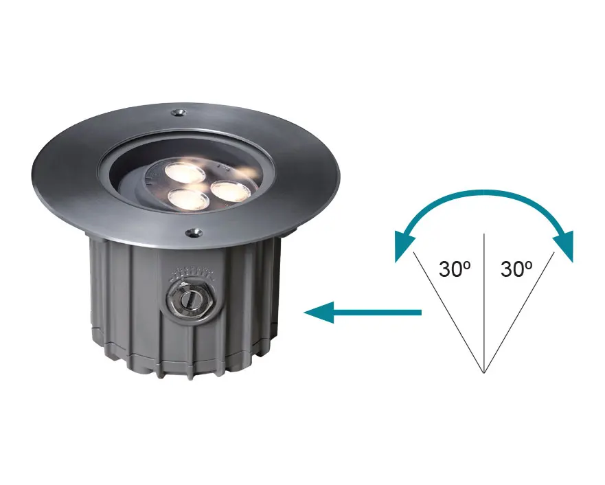 Outdoor Waterproof adjustable beam angle underground light LED 3W 5W 7W 9W 18W LED inground light