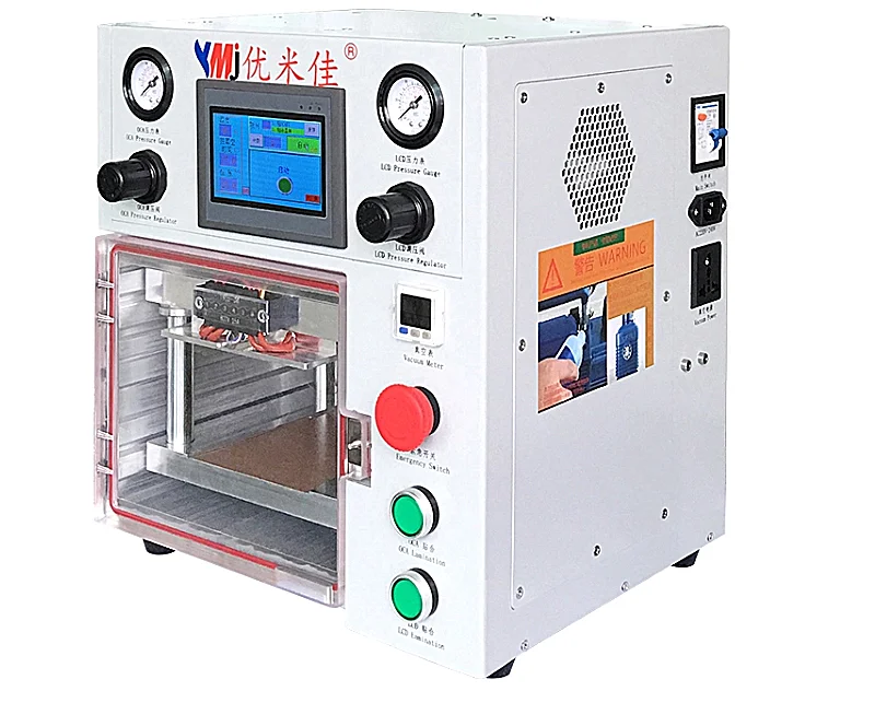 ymj oca laminate machine 7 inch laminating glass oca lcd vacuum laminating machine for phone repair