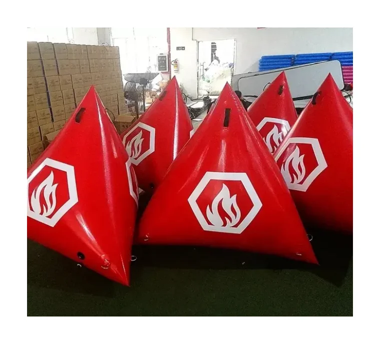 New Product Inflatable triangle buoy inflatable colorful buoy for ocean