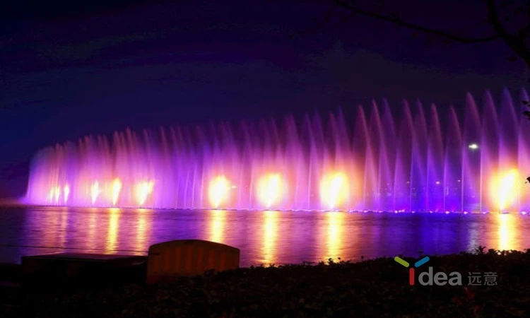 indoor theater performance multi fire water fountain with laser lighting show