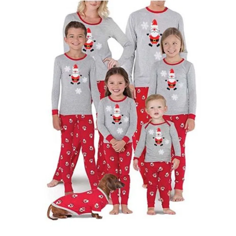2020 hot sale cotton set family christmas pajamas