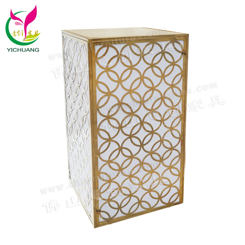 New Design Modern Table Legs Stainless Steel for Wedding Dining Room Furniture Home Furniture Metal Mirror Polish Gold 19.25KGS