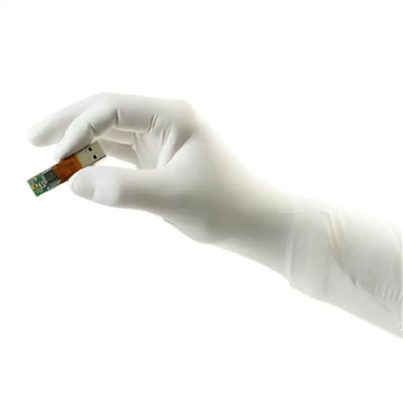 White clean room powder-free nitrile gloves manufacturer