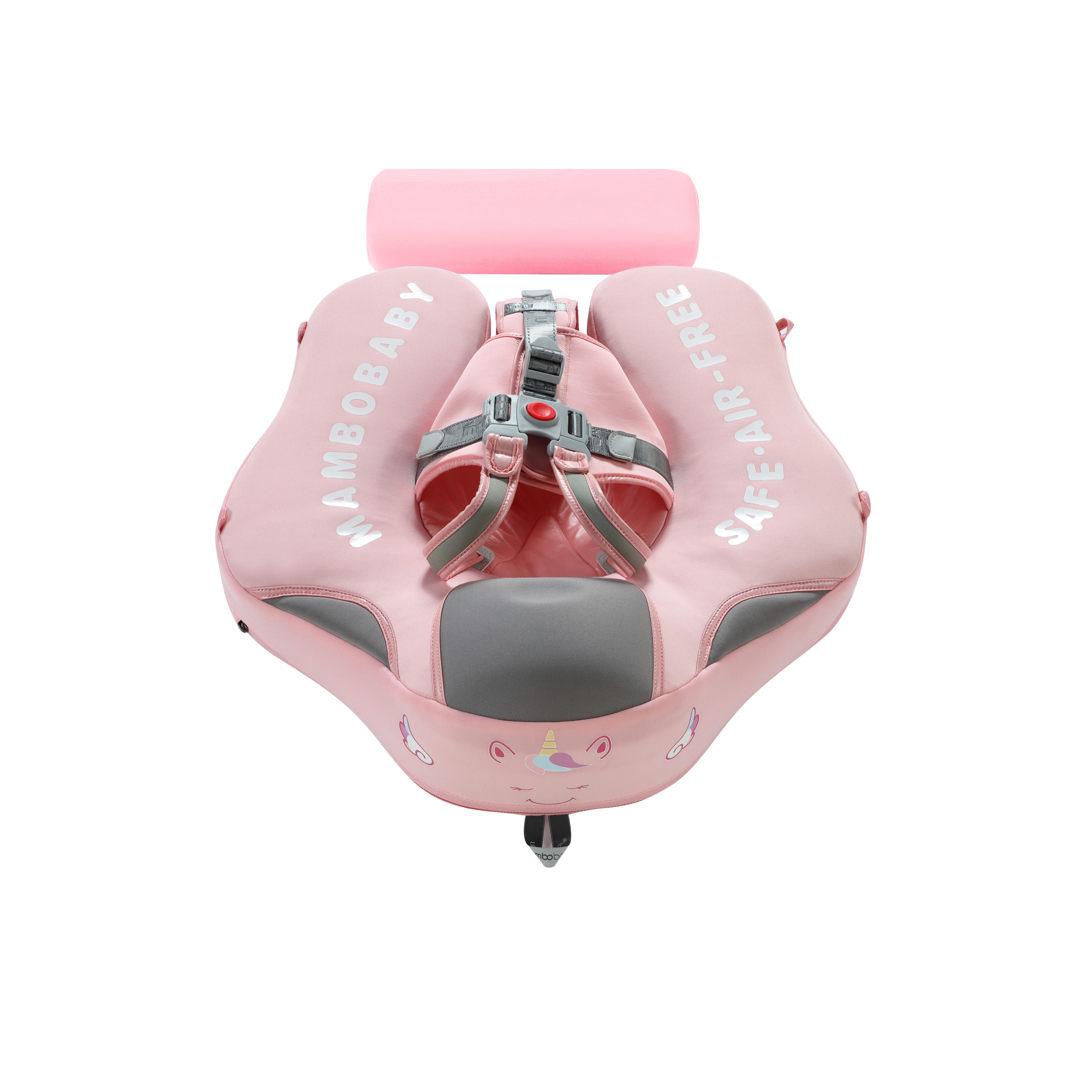 
Mambobaby Unicorn Non- Inflatable Toddler Swimming Ring Baby Summer Spa Floater Baby Float with Sun Canopy Pool Swimming Floater 