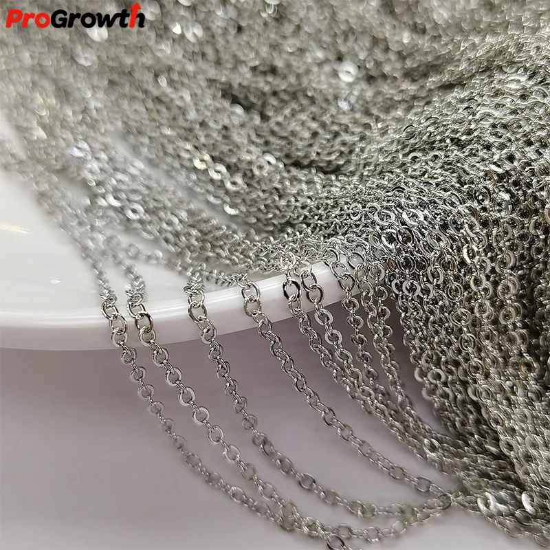 O-shape 14K Color Retention Brass Chain Handmade DIY Semi-finished Bracelet Jewelry Accessories Necklace Tail Chain