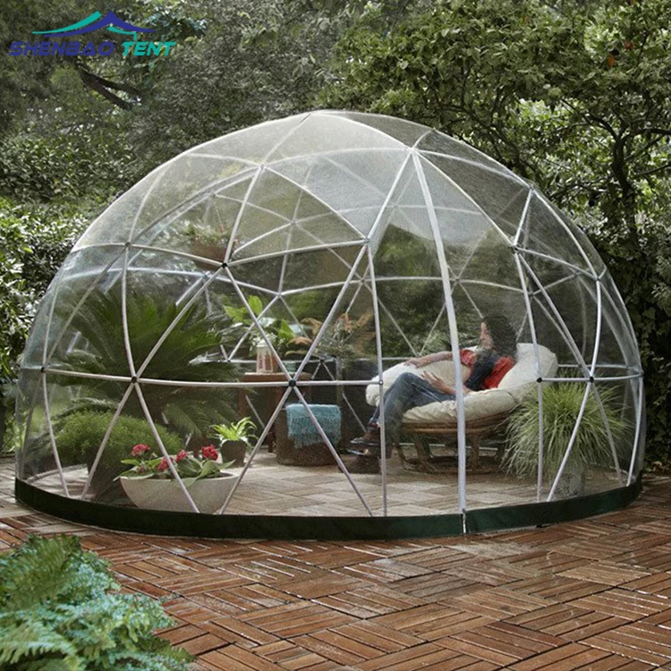 Курорт купол под заказ стальной Igloo палатка Кемпинг теплица
