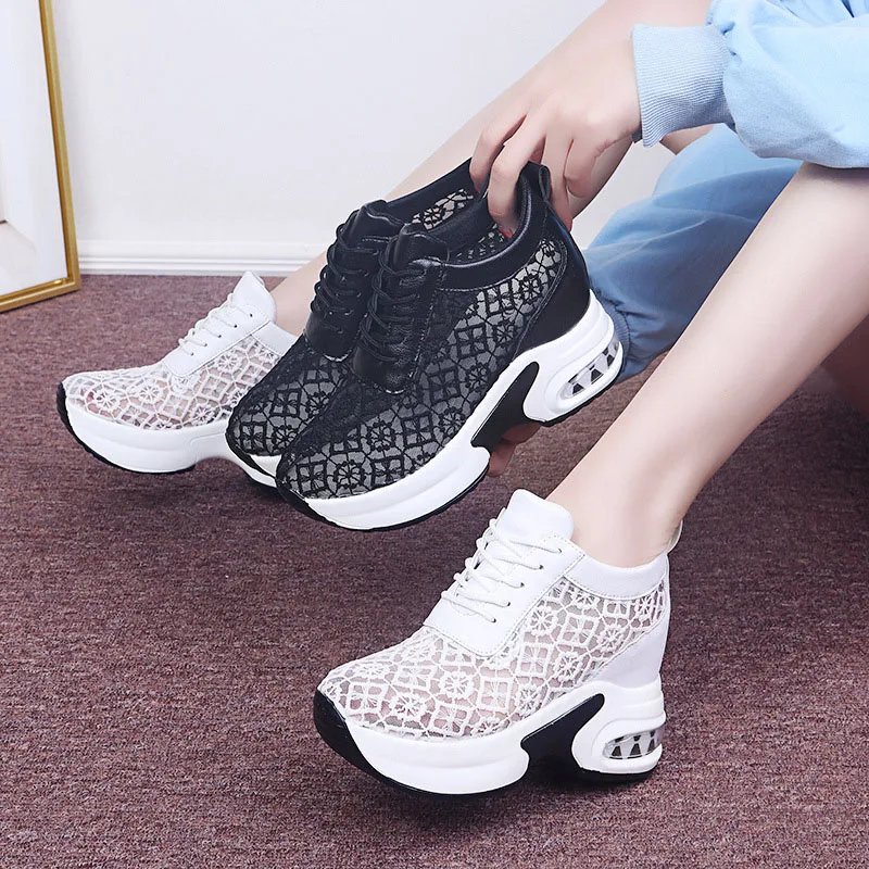 Trendy Breathable Hollow Out Fashion Drop Shipping Elegant Stylish High Quality Sports Casual Shoes for Ladies
