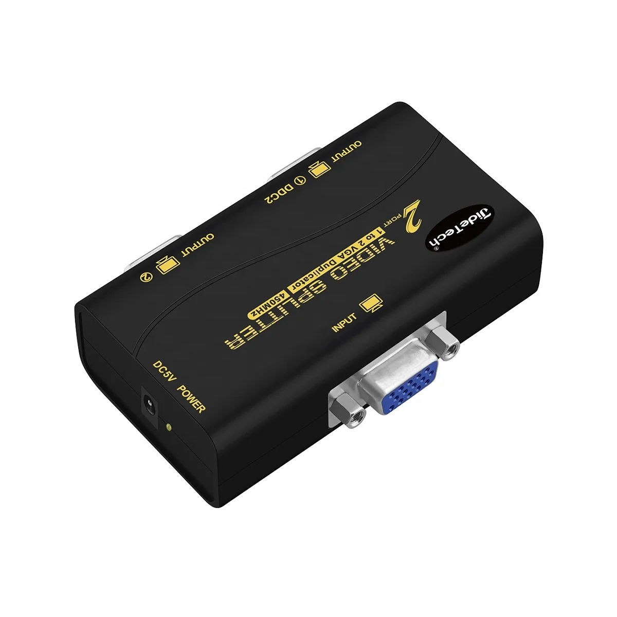  Av-вход vga-выход 2 порта vga-сплиттер с максимальным разрешением 450 МГц 2k 60 Гц для торгового