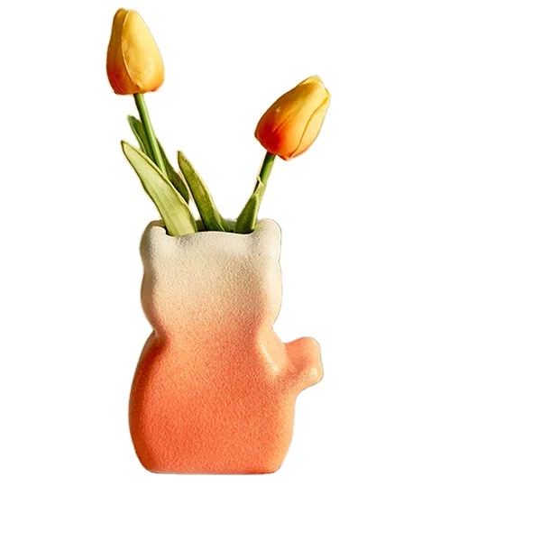 Hand-painted Flower Vase Ceramic Flower Pot  Wholesale Artistic Vase for Home Decoration