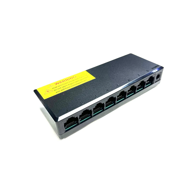 plastic case network switch 8 Ports network Switch with Power Adapter 100M for IP Cameral Wireless AP