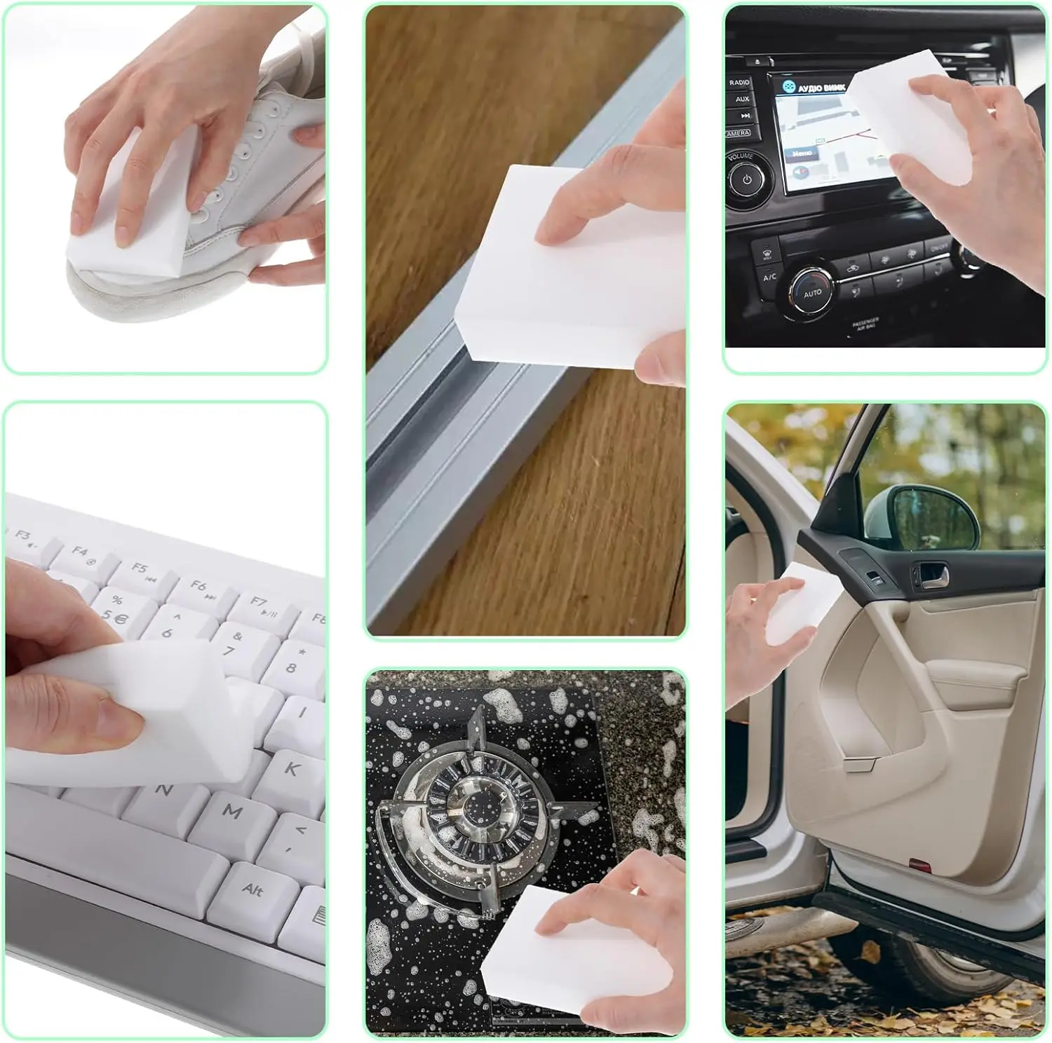 Melamine Sponge Magic Sponge Eraser Nano Cleaner Cleaning Sponge for Kitchen Office Bathroom Melamine Home Customized Logo