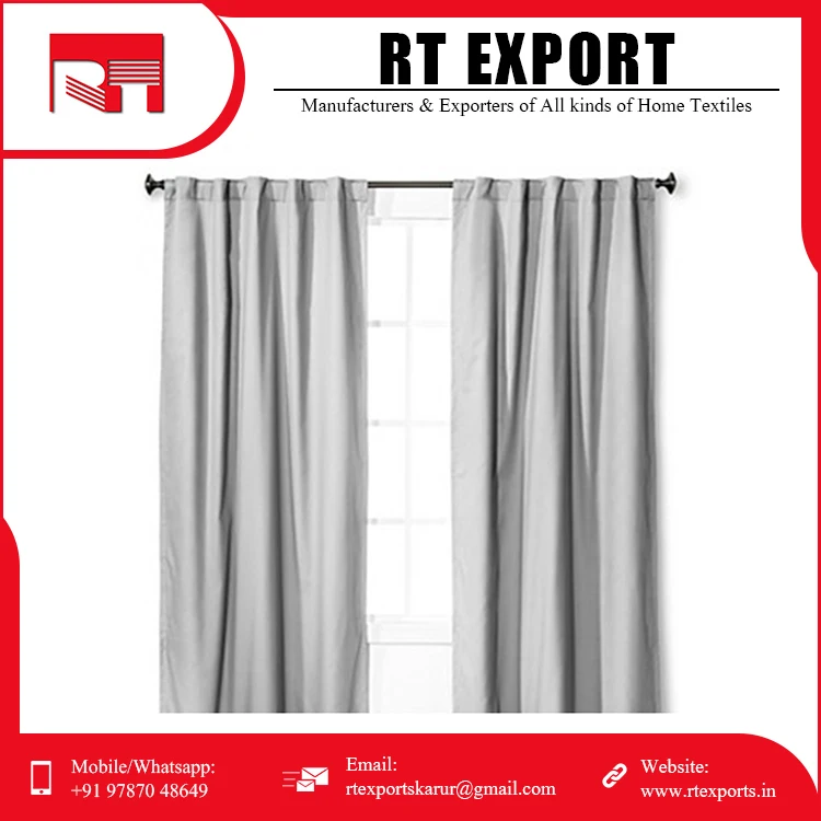 Modern Design Best Selling Window Curtains 100% Pure Cotton Customized Print Window Curtain for Sale