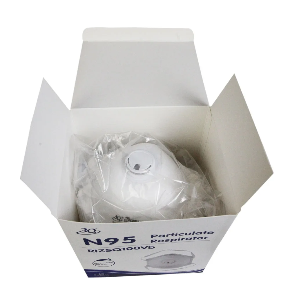 Sanqi NIOSH Vented N95respirator Anti Dust Moulded Cup Facemask Valved Custom Disposable N95 Face Mask
