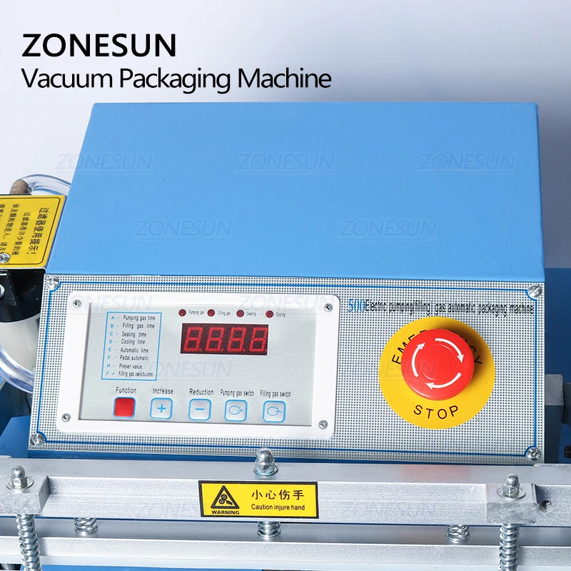  ZONESUN ZX500 автоматическая вакуумная упаковочная машина для упаковки