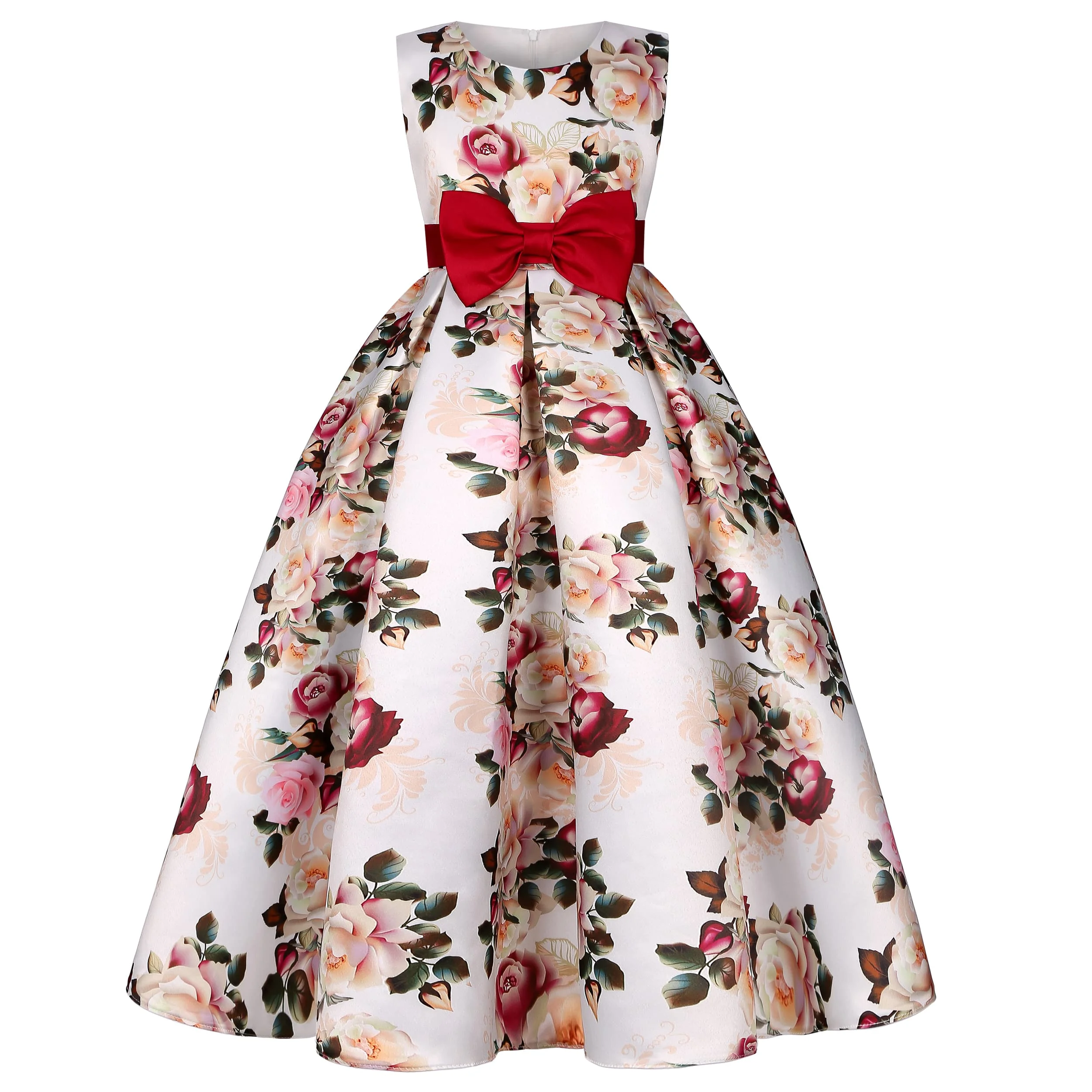 2024 hot selling kids gown designs girls party dress casual style flower princess Party girl dresses for 2 year olds