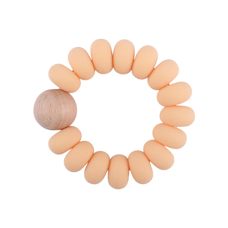Natural Wood Teething Ring Toy Baby Teether Tooth Care Non-toxic Healthy 100% Beech Wooden Teether Rings