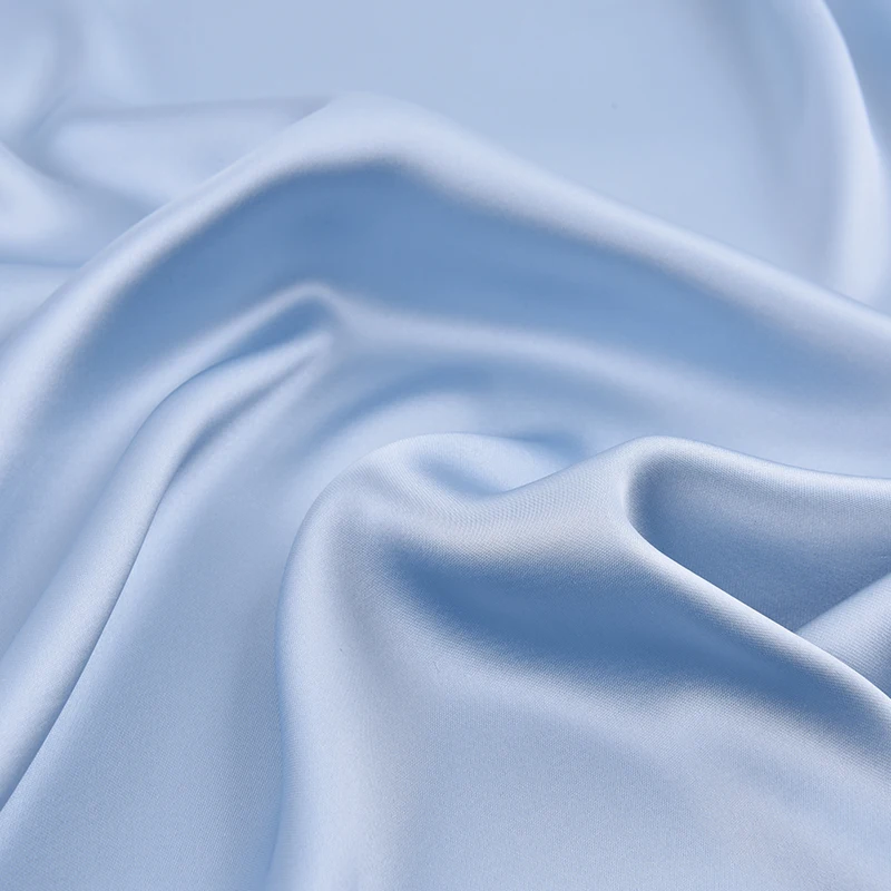 2025SS new Eco-friendly manufacture spot 63% Acetate 37% Polyester recycle sustainable fabric for nightwear skirt shirt