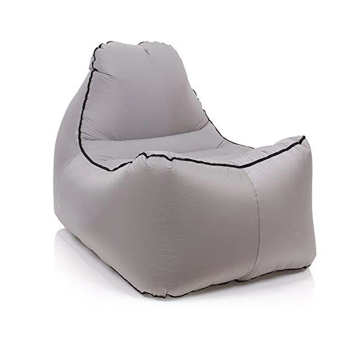 Hot sale amazon inflatable chairs lounger bean bag chairs, Air Free Filling inflatable sleeping bag