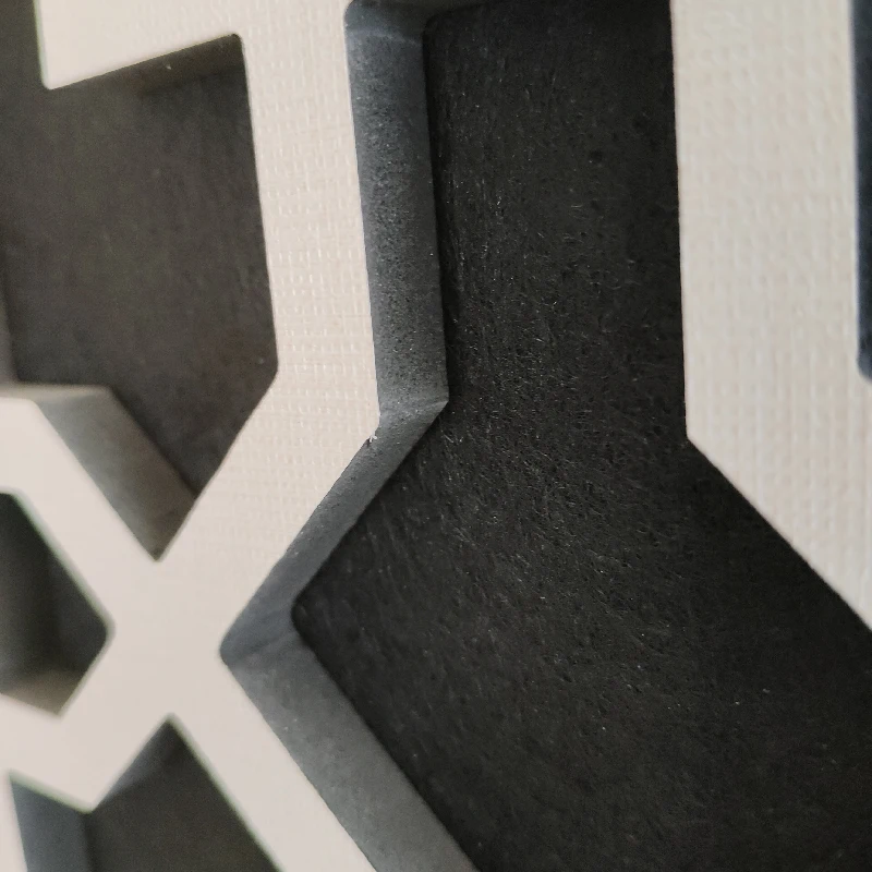 Современные 3D Волнистые стеновые панели для внутренней акустической облицовки звуконепроницаемые деревянные полиэфирные