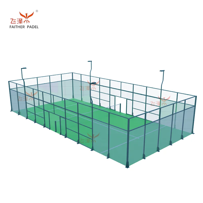 OEM Customizable Anti-corrosion Panoramic Padel Court Paddle Tennis Sports Fence to Sports Clubs Hotels and Padel Clubs
