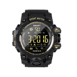 China factory wholesale digital military watch  50 meters waterproof men sport smart watch with steps counting burned calory