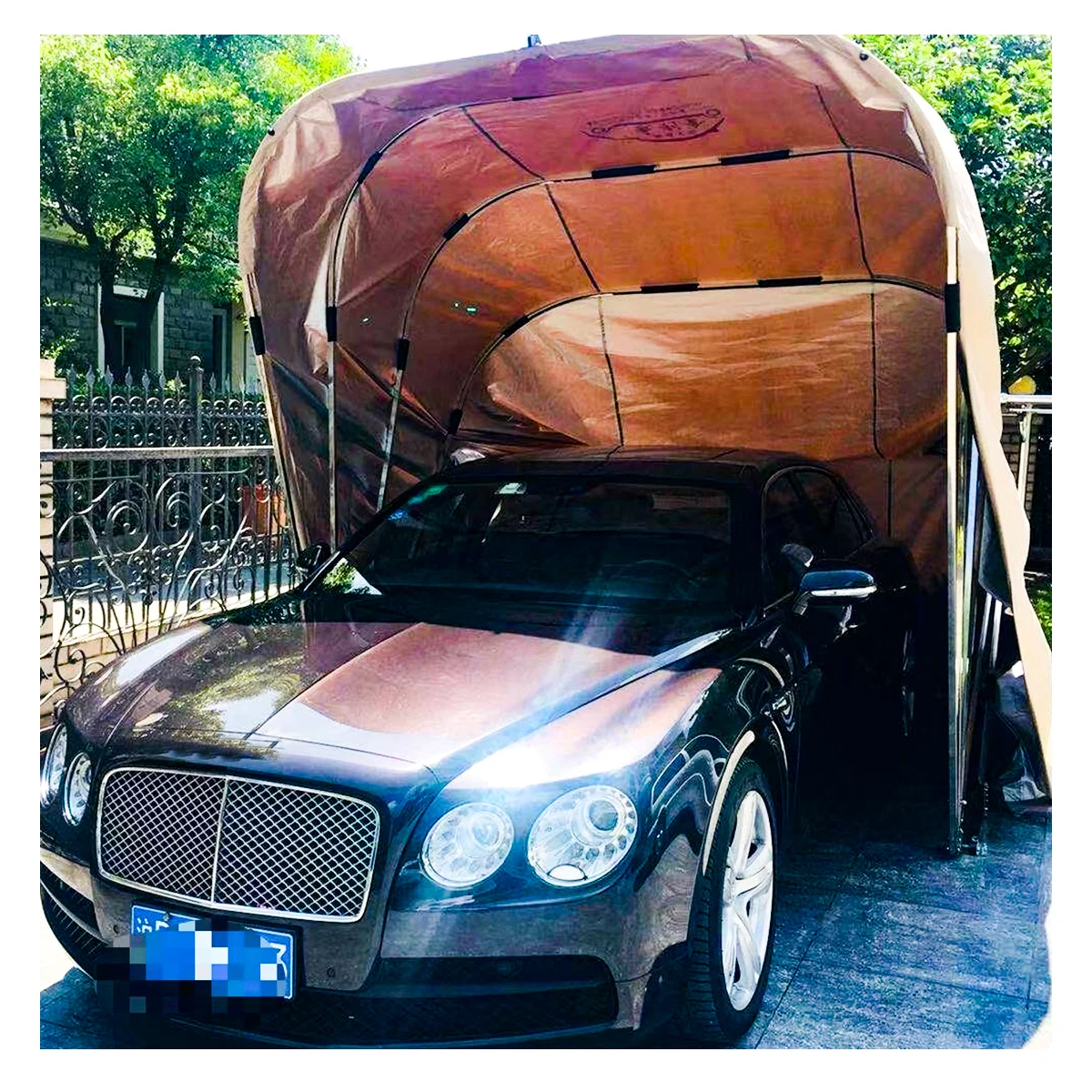 Автоматический складной гараж портативный из Нержавеющей Стали Сад Парковка навес для продажи